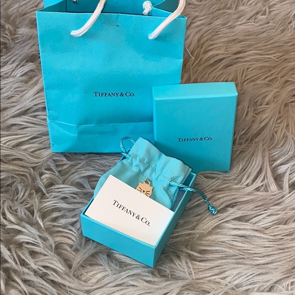 Tiffany Cat Tag Charm 